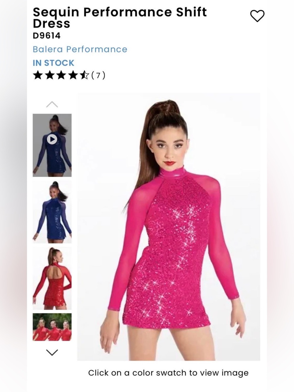 Weissman Hot Pink Sequin Performance Shift Dress